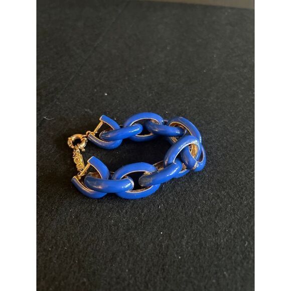 Baublebar Blue with Gold Enamel Link Bracelet - Picture 2 of 5